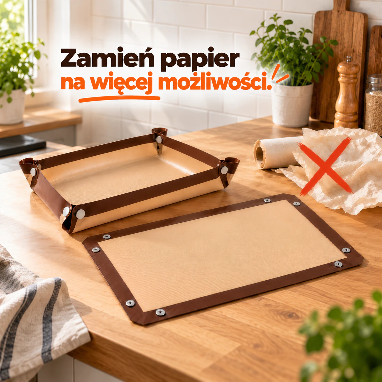 Padmet Cookiva - Zapinana forma do pieczenia 40x30 cm